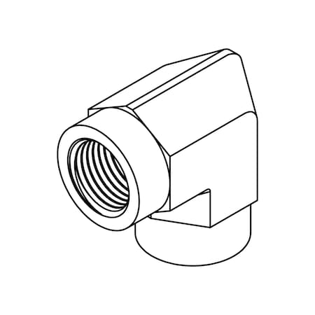 Hydraulic Fitting-Stainless04FP-04FP 90-SS